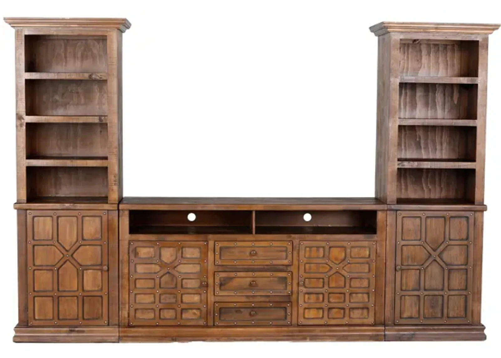 CATALINA BURN 3 PIECE ENTERTAINMENT CENTER SET