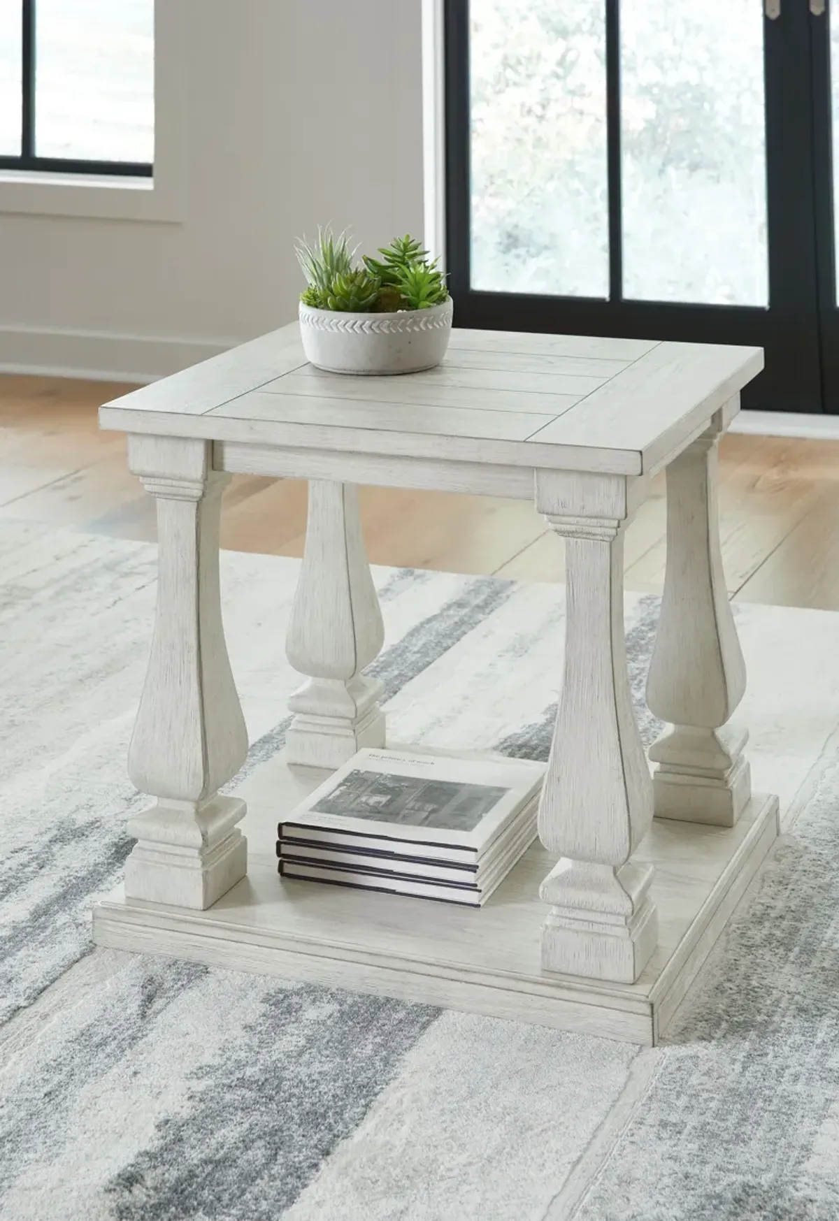 Arlendyne - Antique White - Rectangular End Table