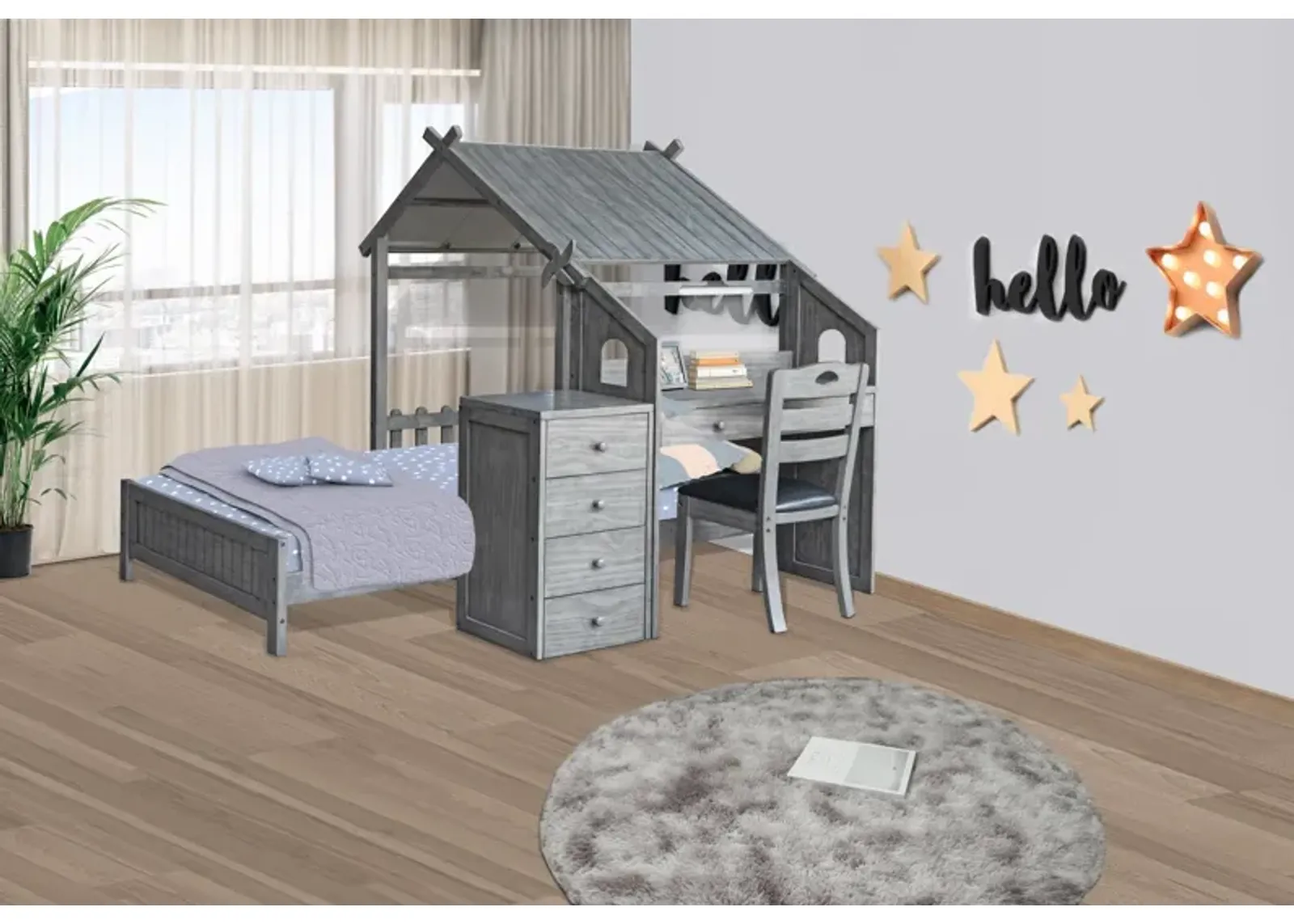 TWIN BUNK BED SET