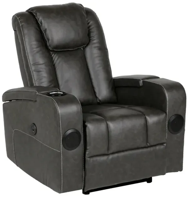 Power Recliner with Bluetooth Speakers, Storage, and Cup Holders