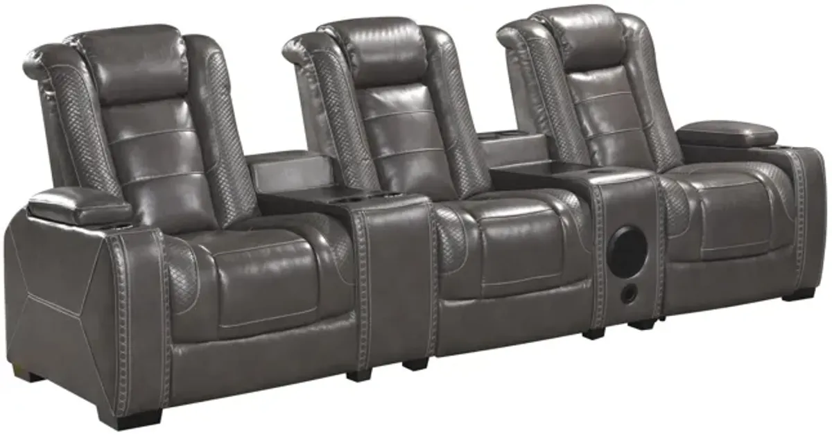 3-Piece Power Recline Home Theater Seating