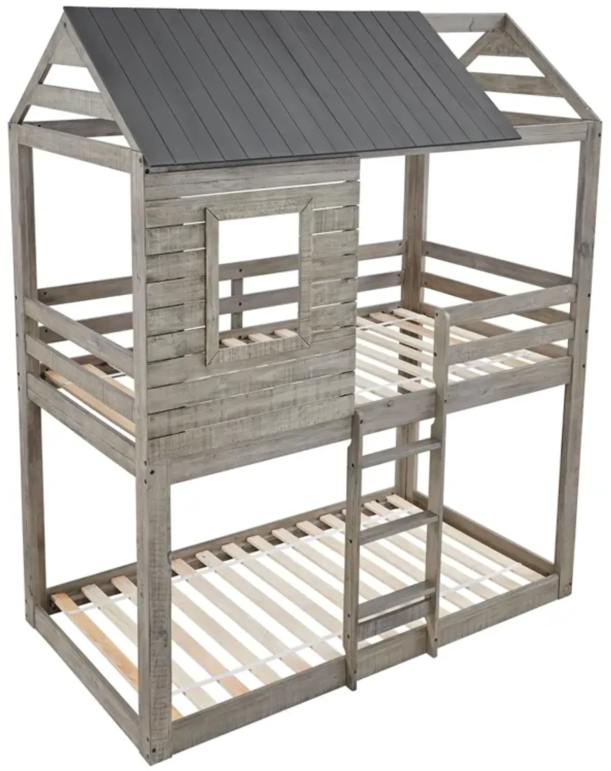 TWIN OVER TWIN HOUSE BUNK BED