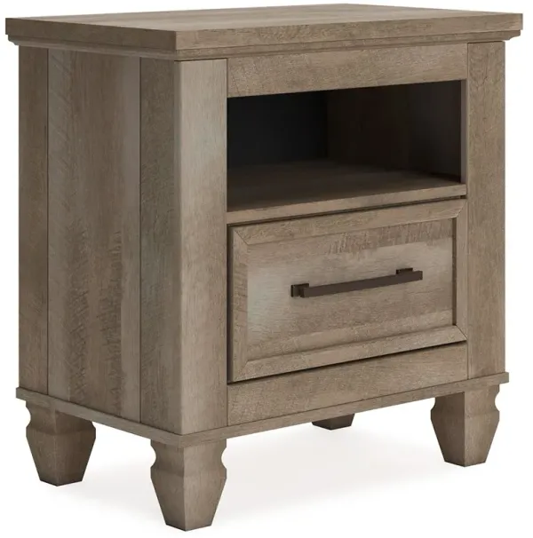 Yarbeck - Sand - One Drawer Night Stand