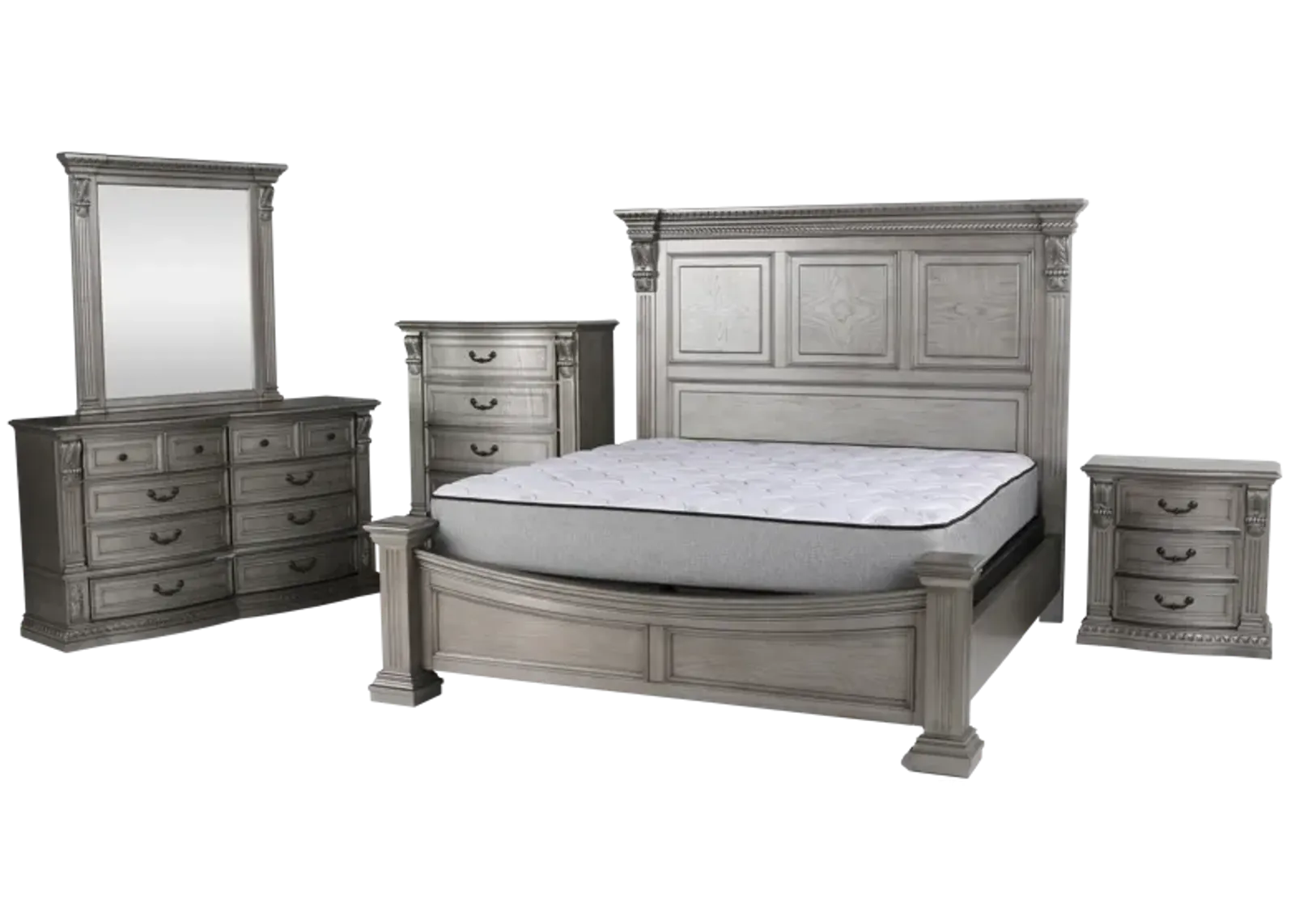 Grand-Platinum 6 PIECE QUEEN BEDROOM SET