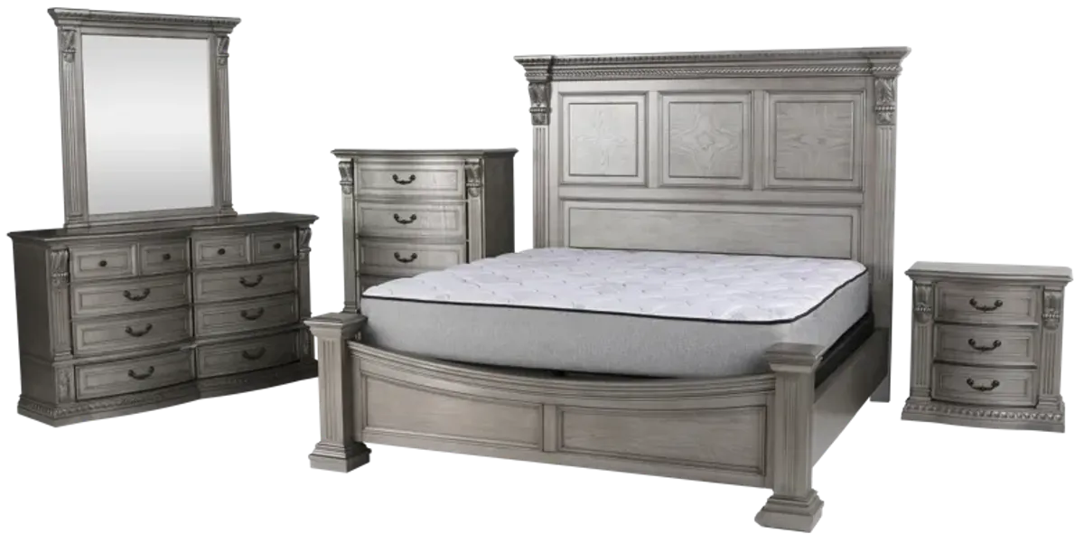 Grand-Platinum 6 PIECE QUEEN BEDROOM SET