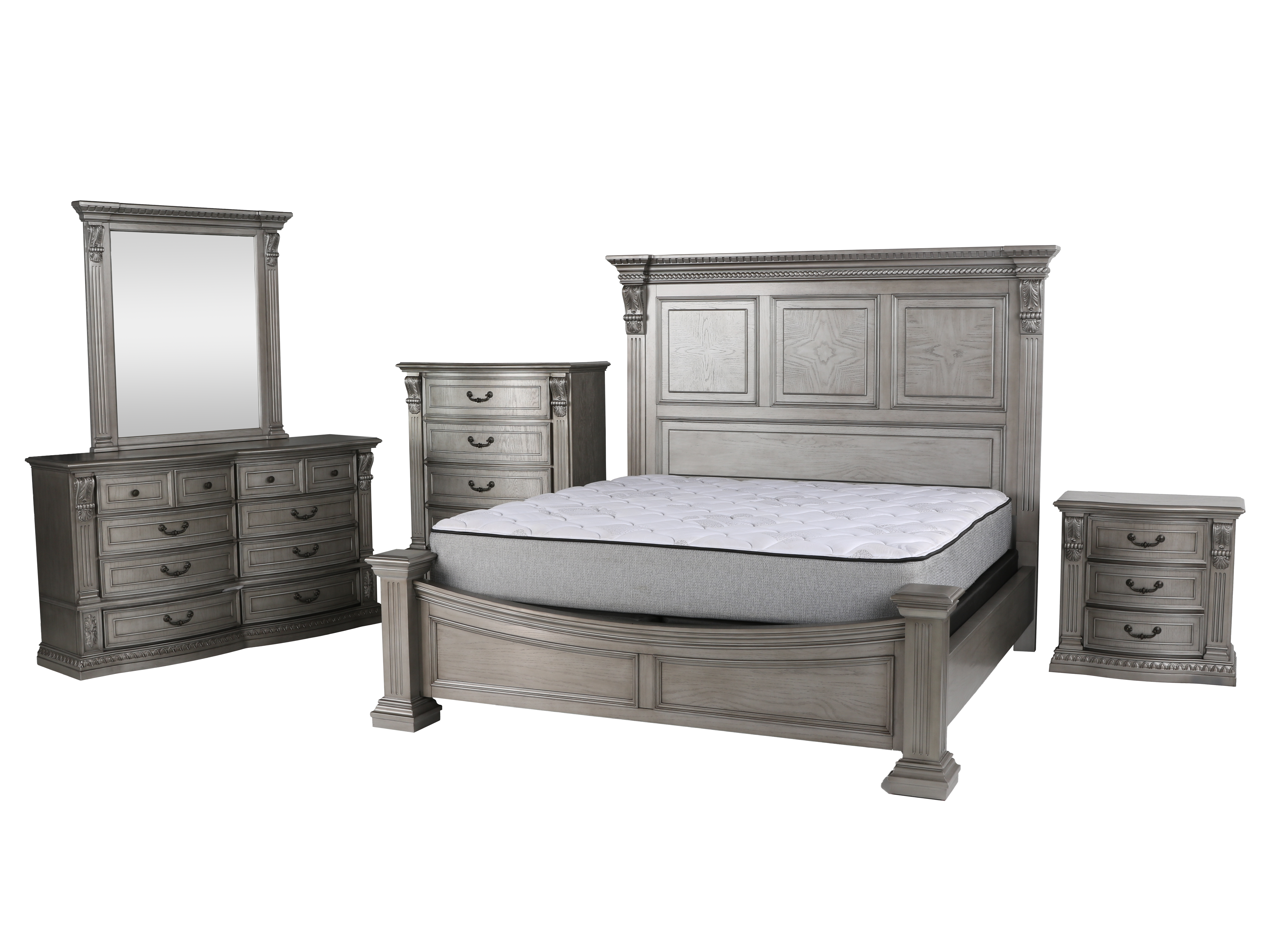 Grand-Platinum 6 PIECE QUEEN BEDROOM SET