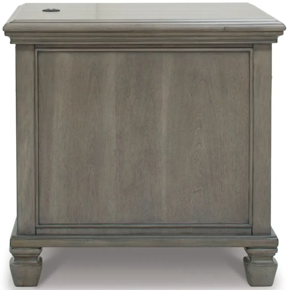 Lexorne - Gray - Rectangular End Table