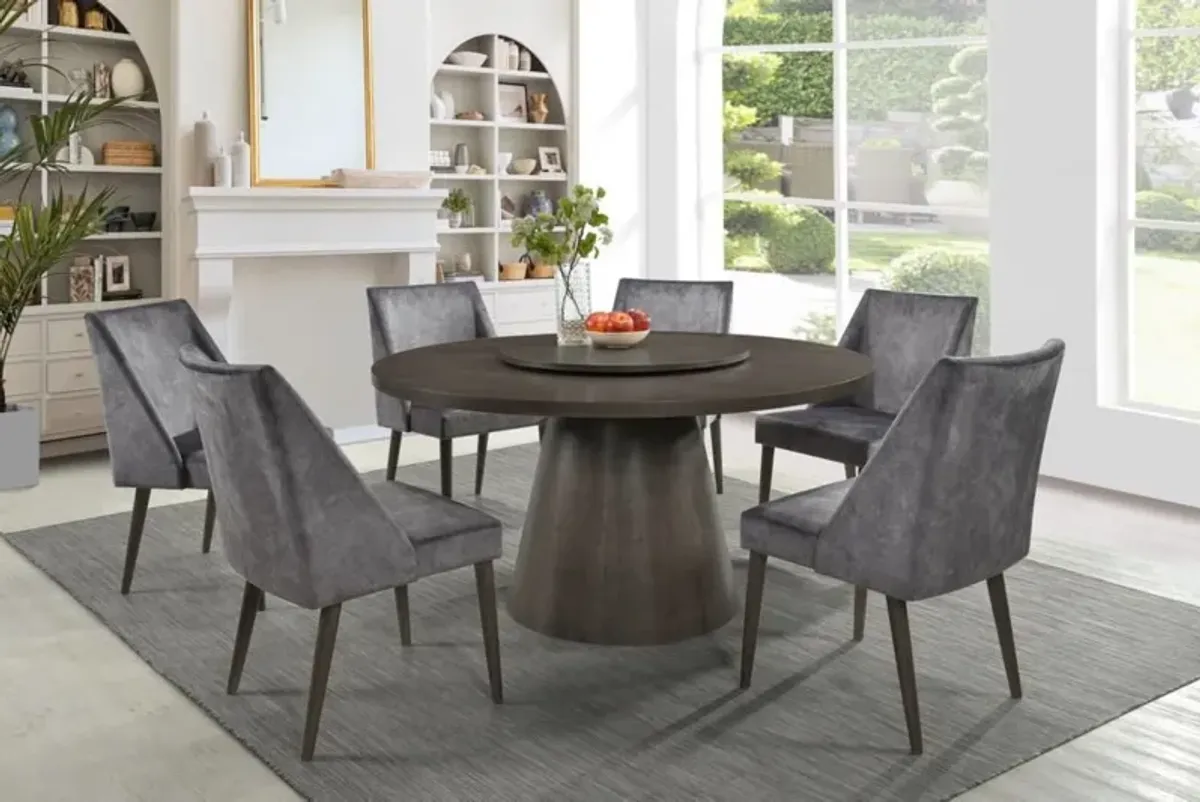 8 PIECE ROUND DINING TABLE SET