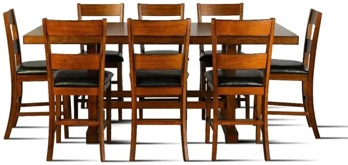 9-Piece Counter Height Dining Table Set