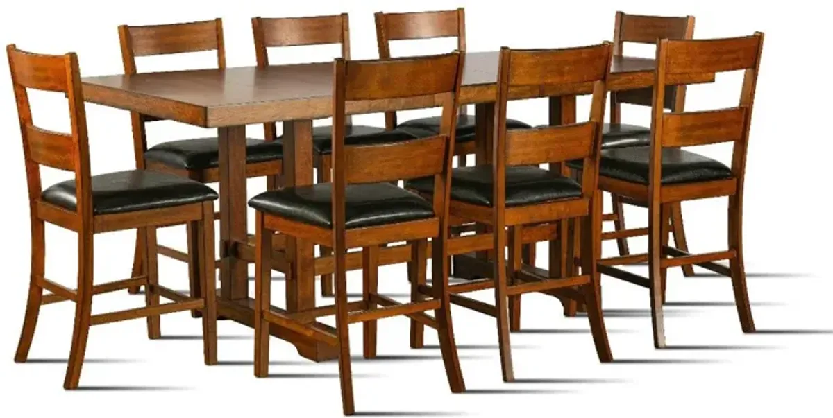 9-Piece Counter Height Dining Table Set