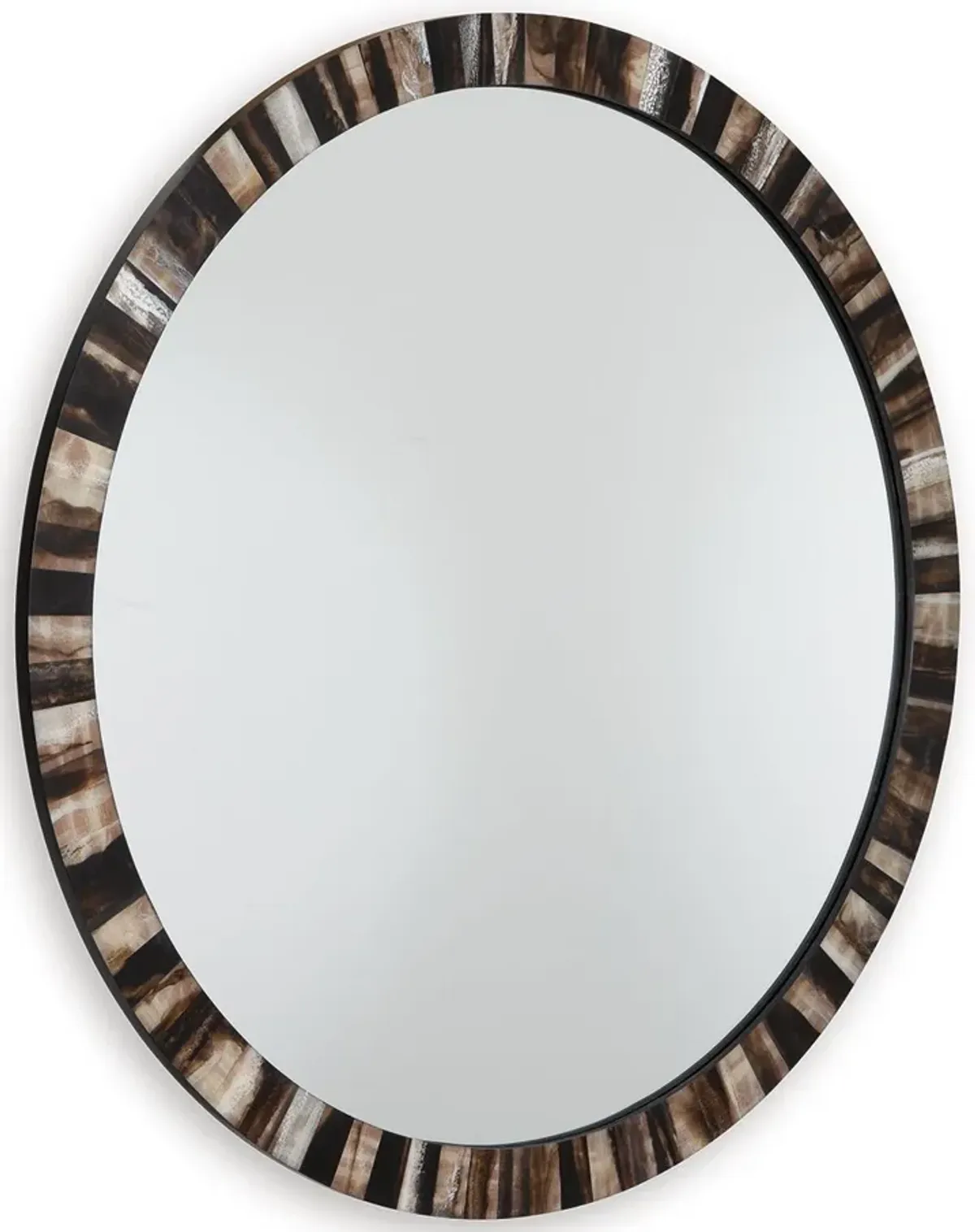 Ellford - Black / Brown / Cream - Accent Mirror