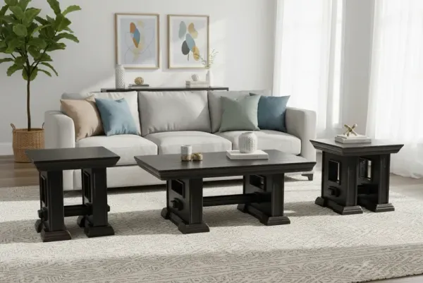 MAGNOLIA / ASPEN 3 PIECE COFFEE TABLE SET