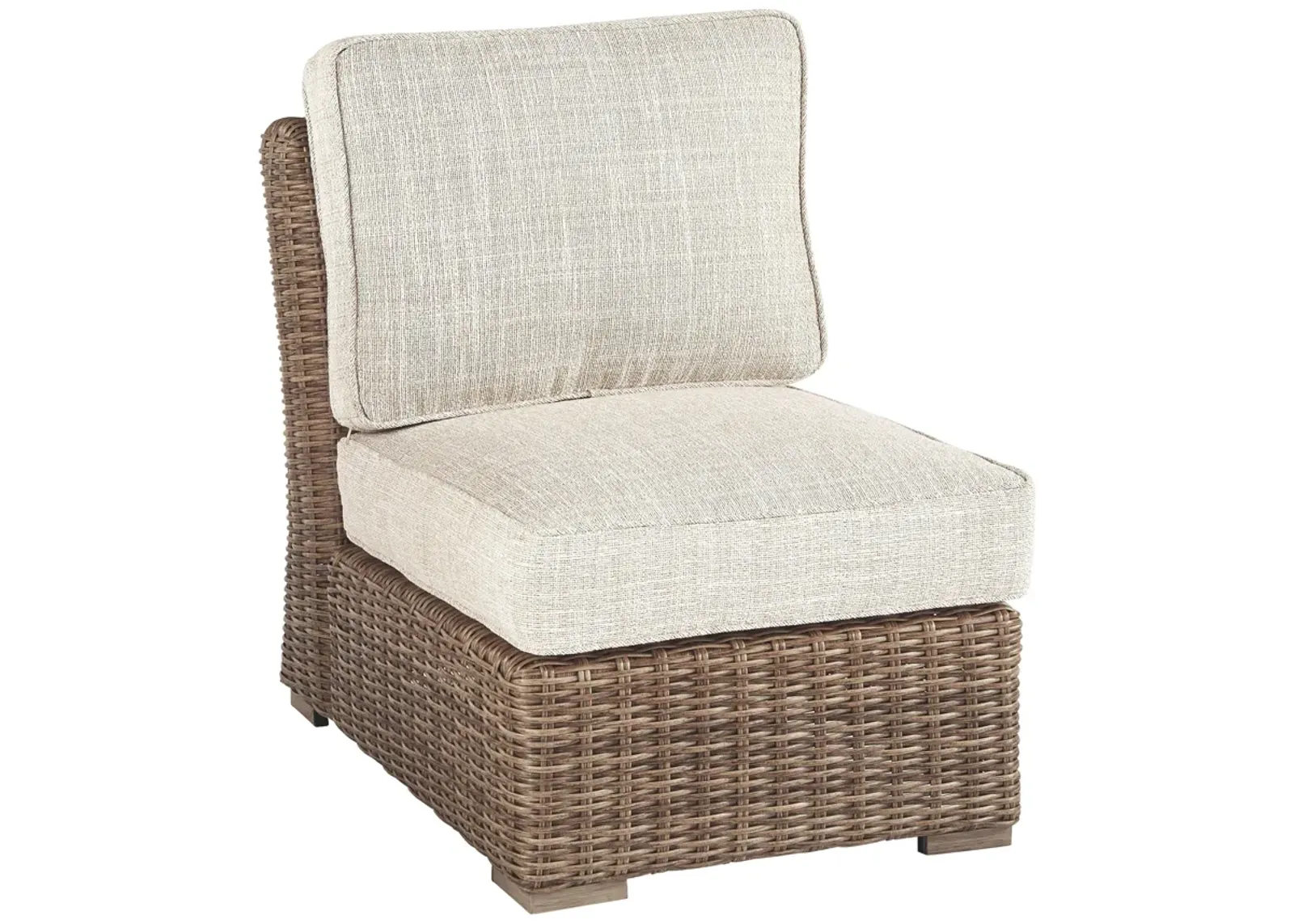 Beachcroft - Beige - Armless Chair W/Cushion