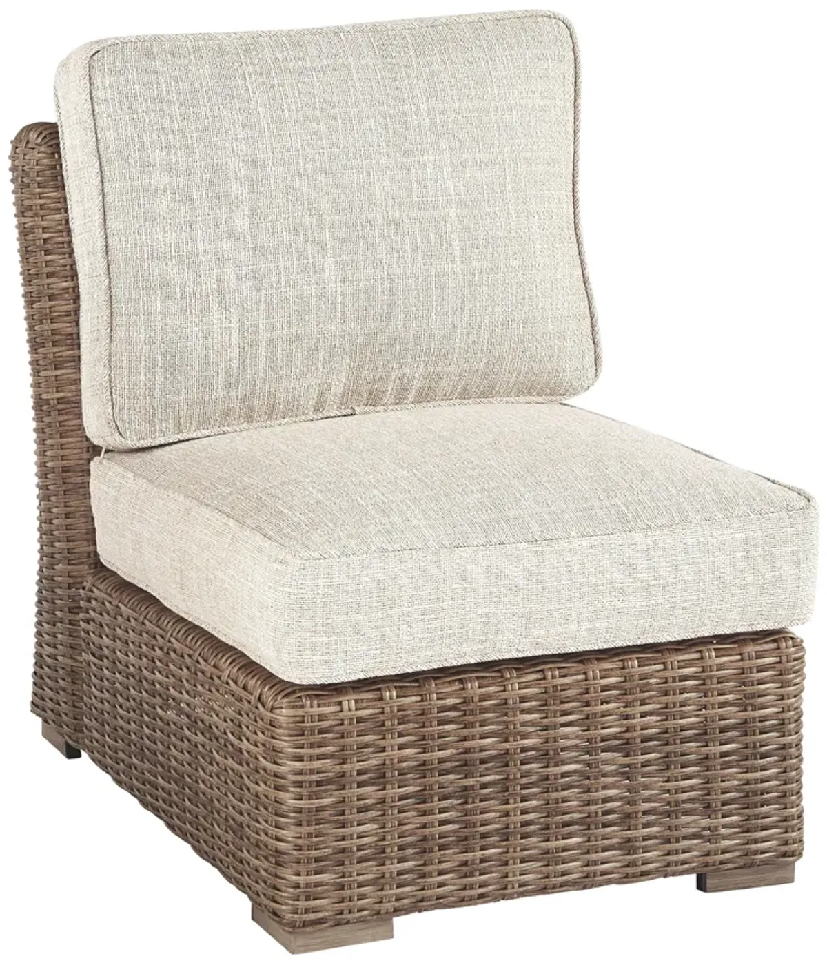 Beachcroft - Beige - Armless Chair W/Cushion