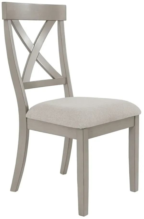 Parellen - Gray - Dining UPH Side Chair (Set of 2)