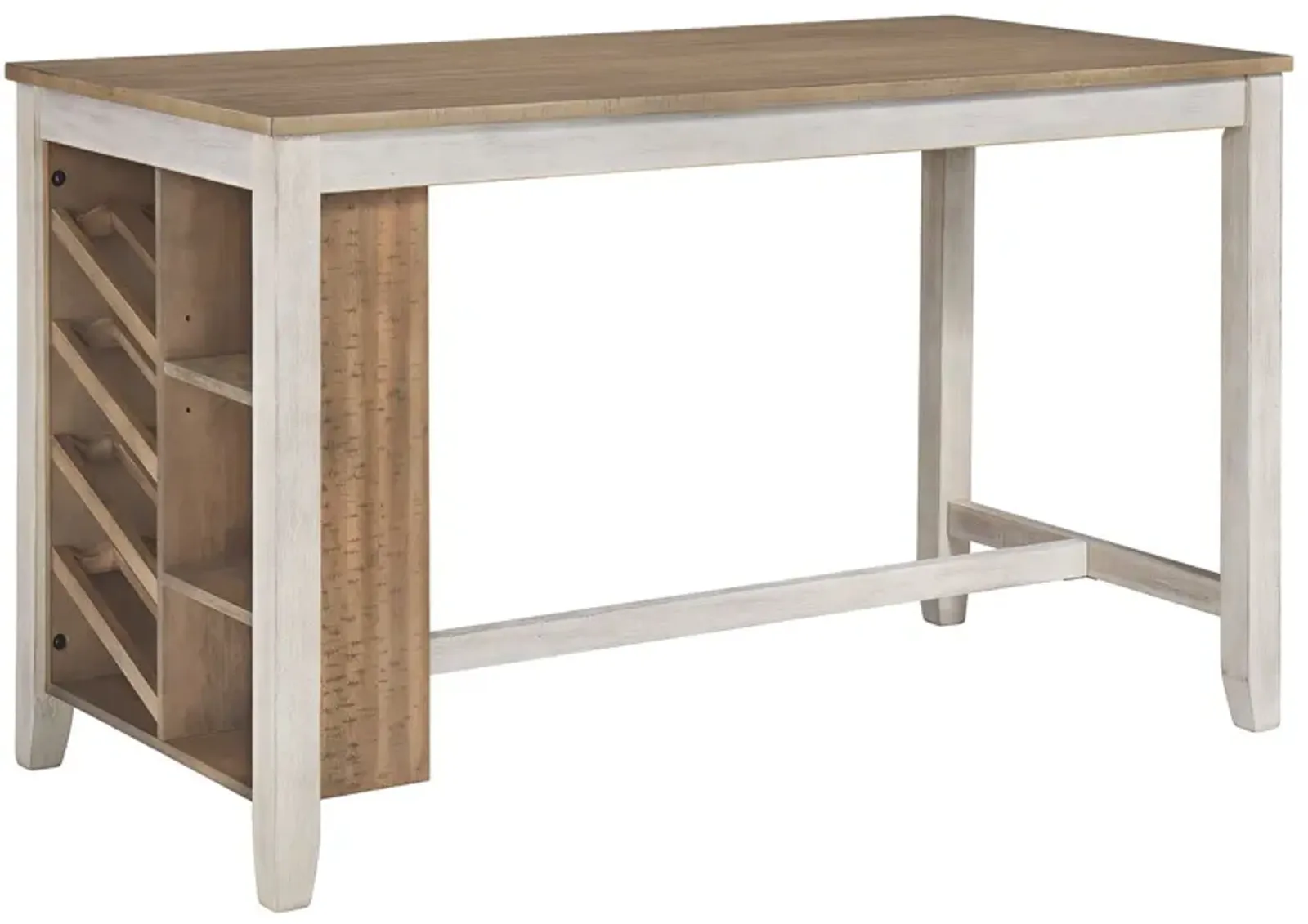 Skempton - White - Rectangular Counter Table With Storage