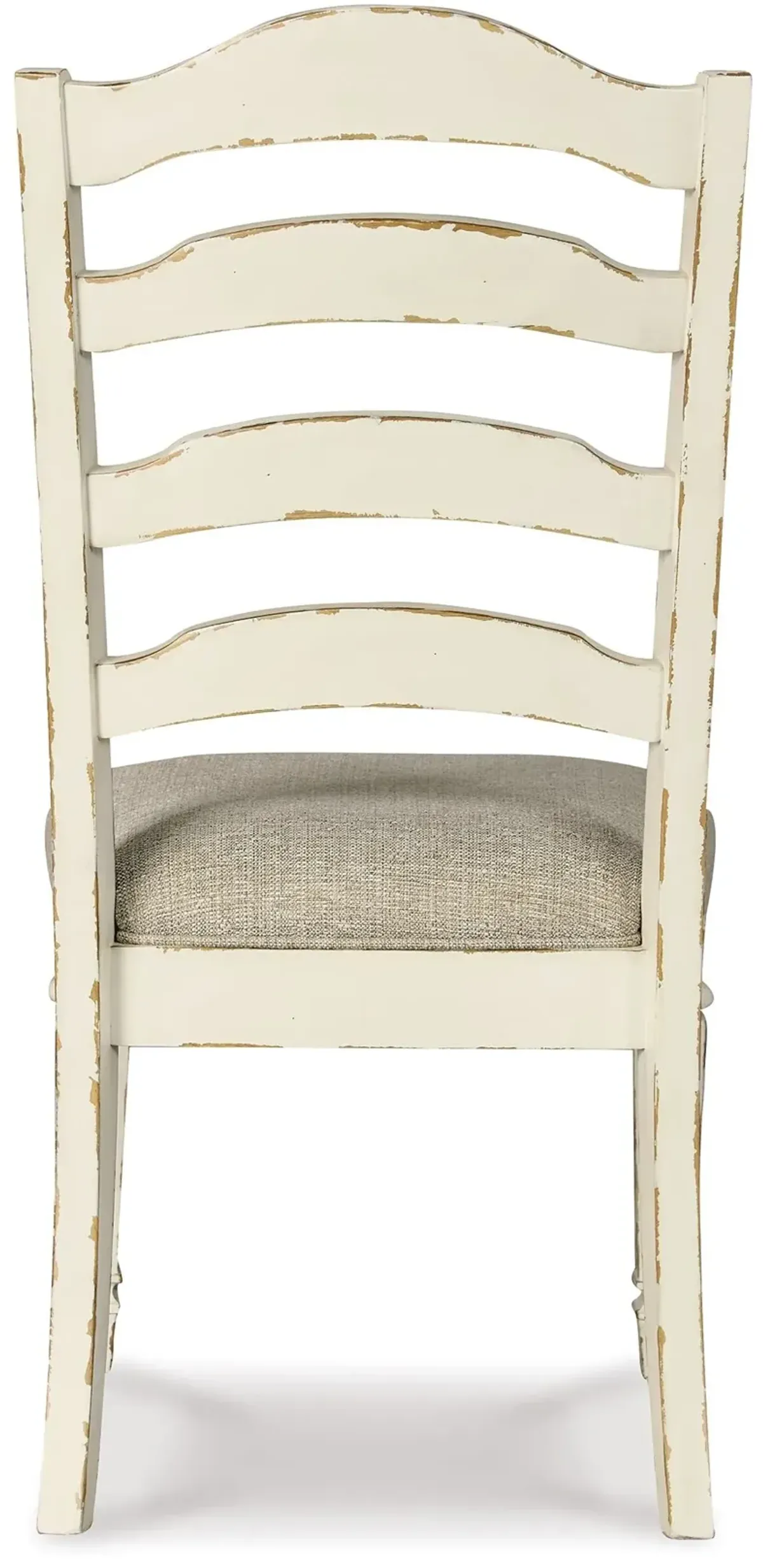 Realyn - Chipped White - Dining Uph Side Chair (Set of 2) - Ladderback