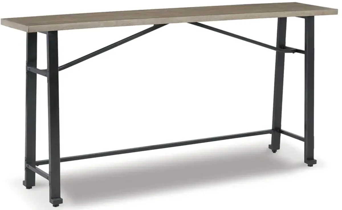 Lesterton - Light Brown / Black - Long Counter Table