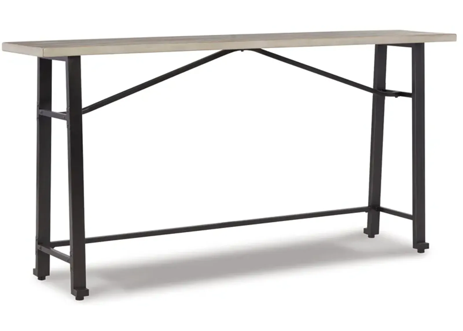 Karisslyn - Whitewash / Black - Long Counter Table