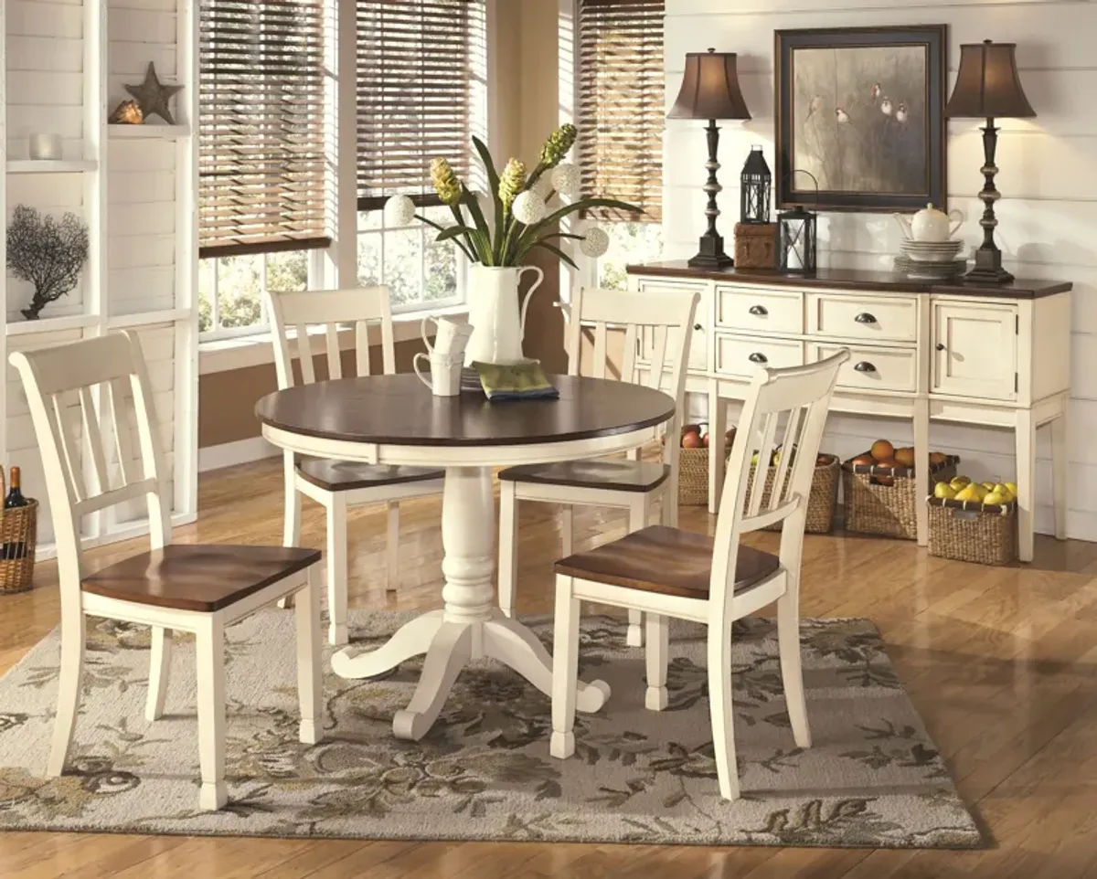 Whitesburg - Brown / Cottage White - Dining Room Side Chair (Set of 2)