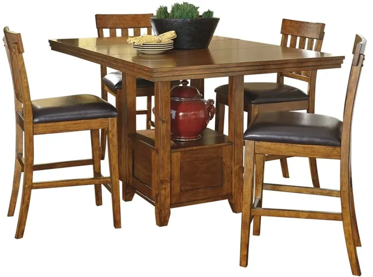 Ralene - Medium Brown - Rectangular Dining Room Counter Extension Table