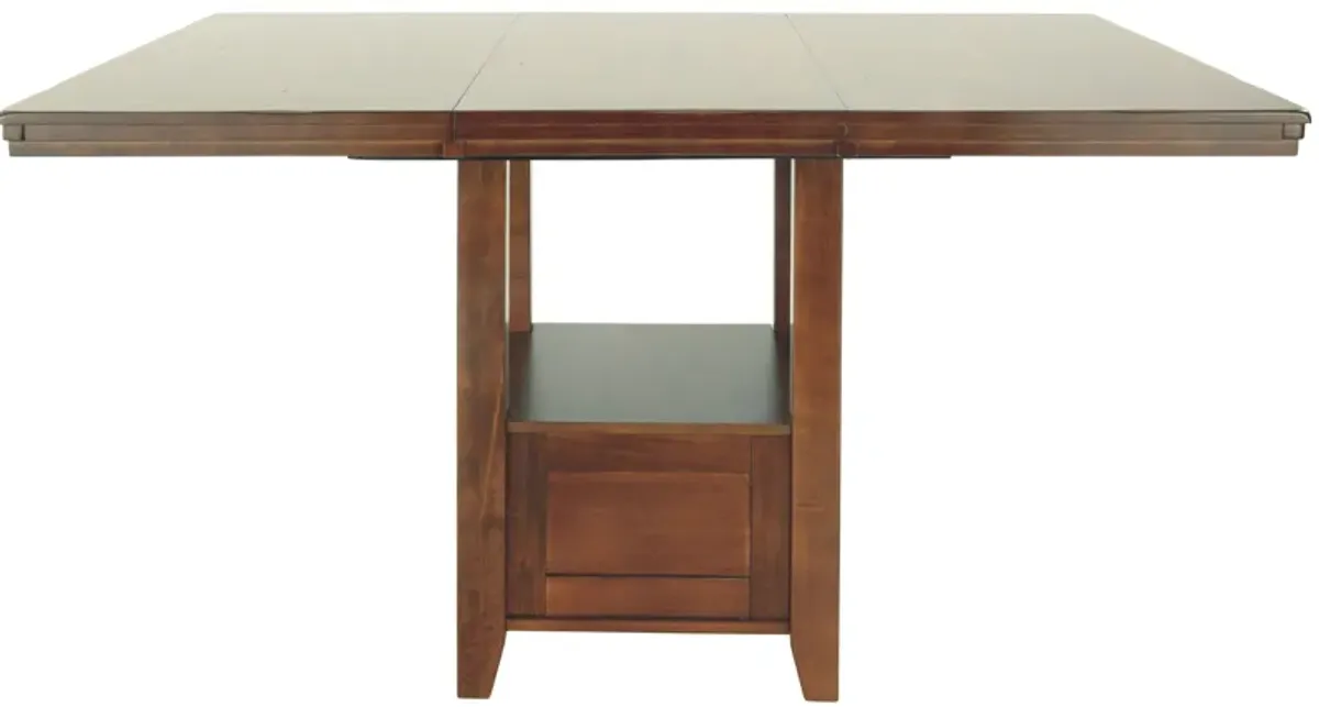 Ralene - Medium Brown - Rectangular Dining Room Counter Extension Table