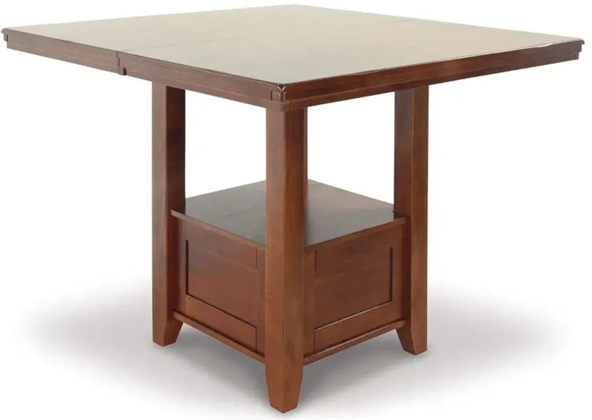 Ralene - Rectangular Dining Room Counter Extension Table - Medium Brown