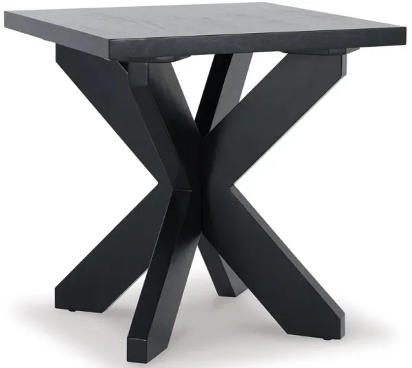 Joshyard - Black - Square End Table
