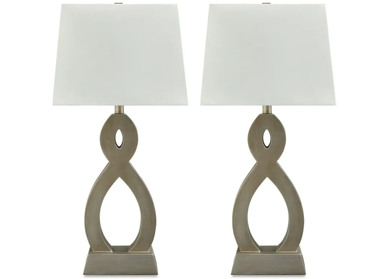 Donancy - Champagne - Poly Table Lamp (Set of 2)