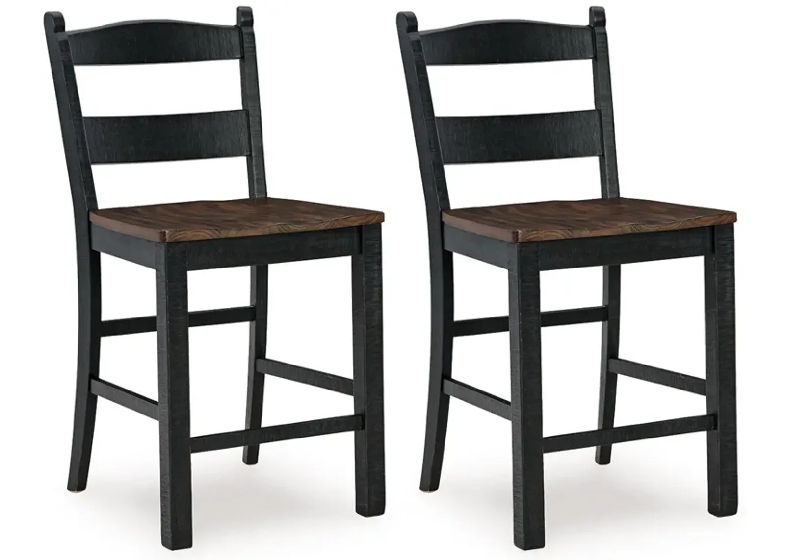 Valebeck - Black / Brown - Barstool (Set of 2)