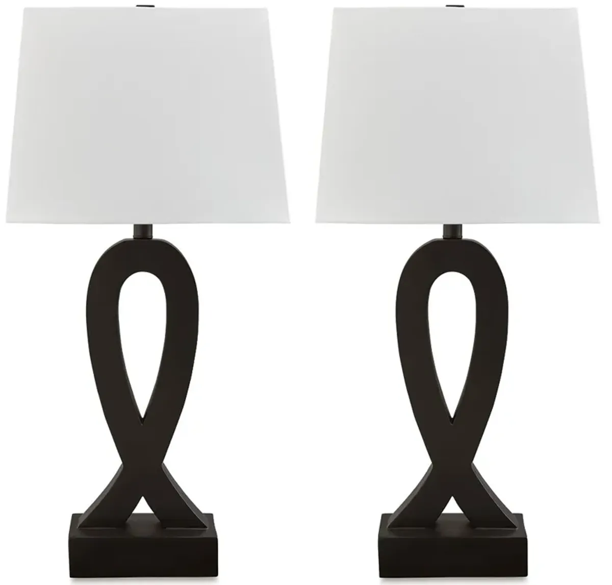 Markellton - Poly Table Lamp (Set of 2) - Black