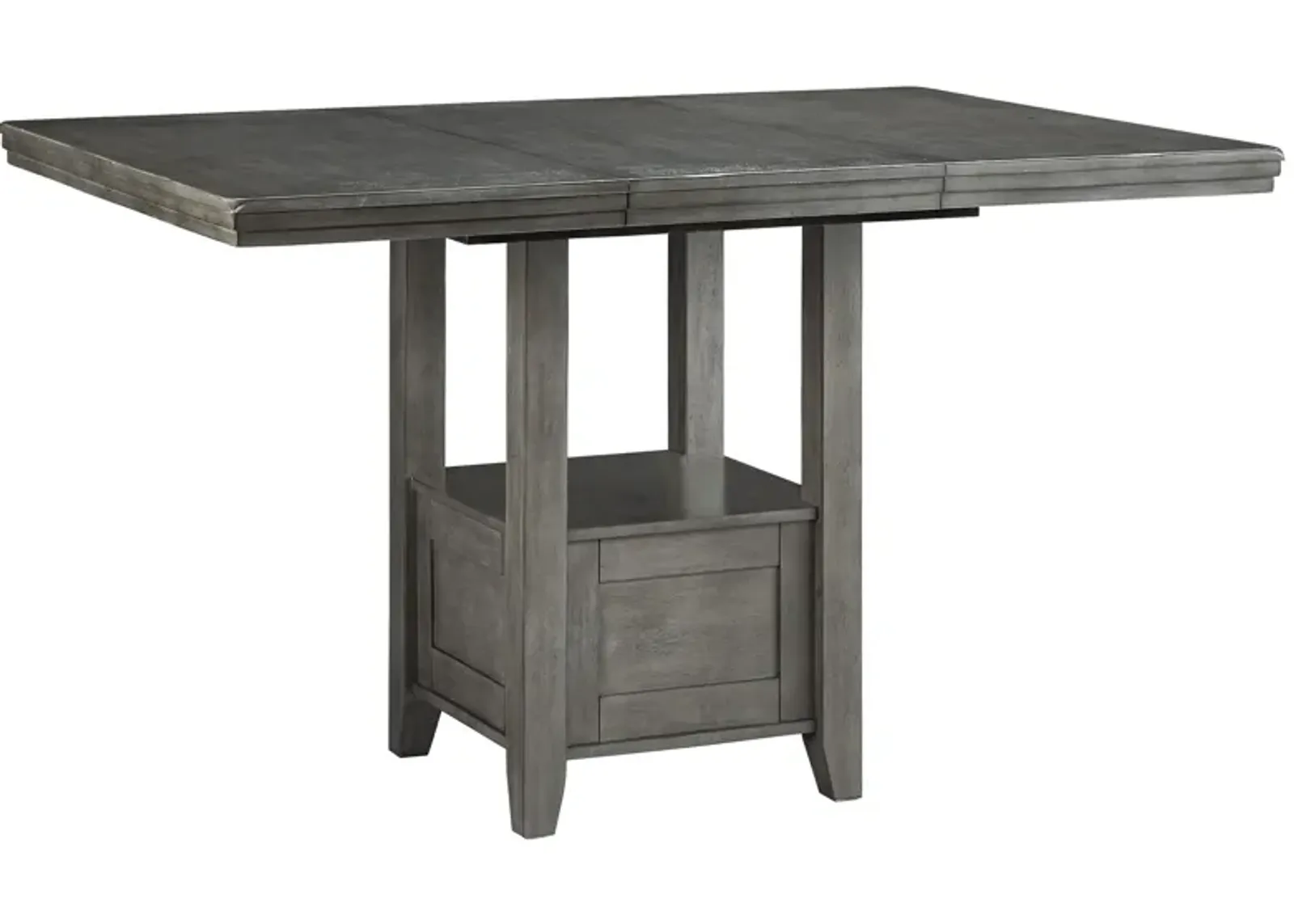 Hallanden - Gray - Rectangular Dining Room Counter Extension Table