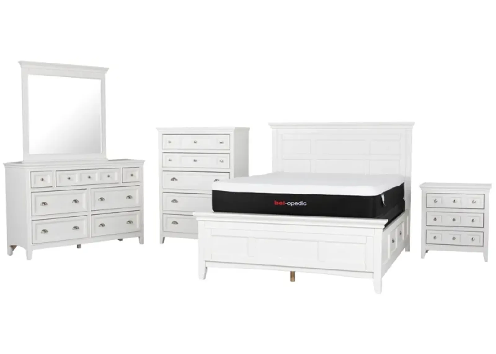 6 PIECE TWIN BEDROOM SET