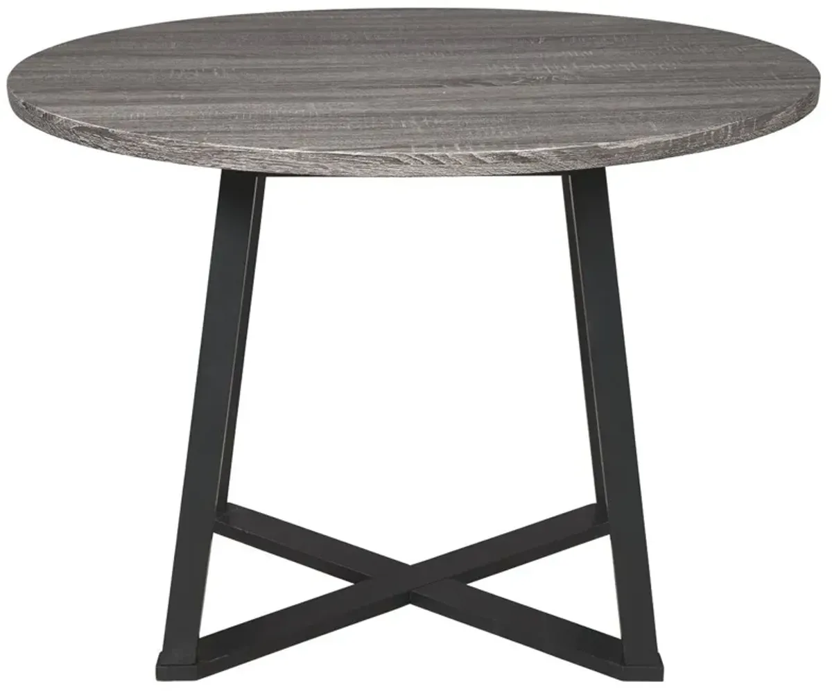 Centiar - Black / Gray - Round Dining Room Table