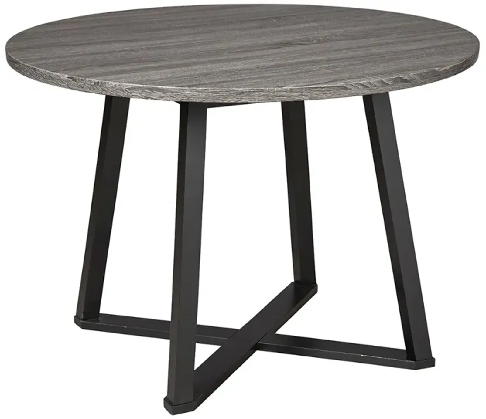 Centiar - Black / Gray - Round Dining Room Table