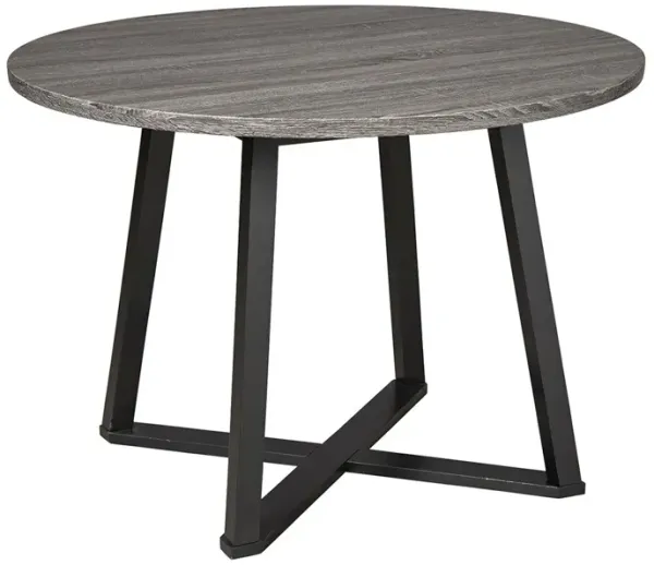 Centiar - Black / Gray - Round Dining Room Table