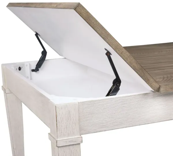 Skempton - White - RECT DRM Table w/Storage