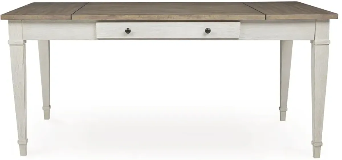 Skempton - White - RECT DRM Table w/Storage