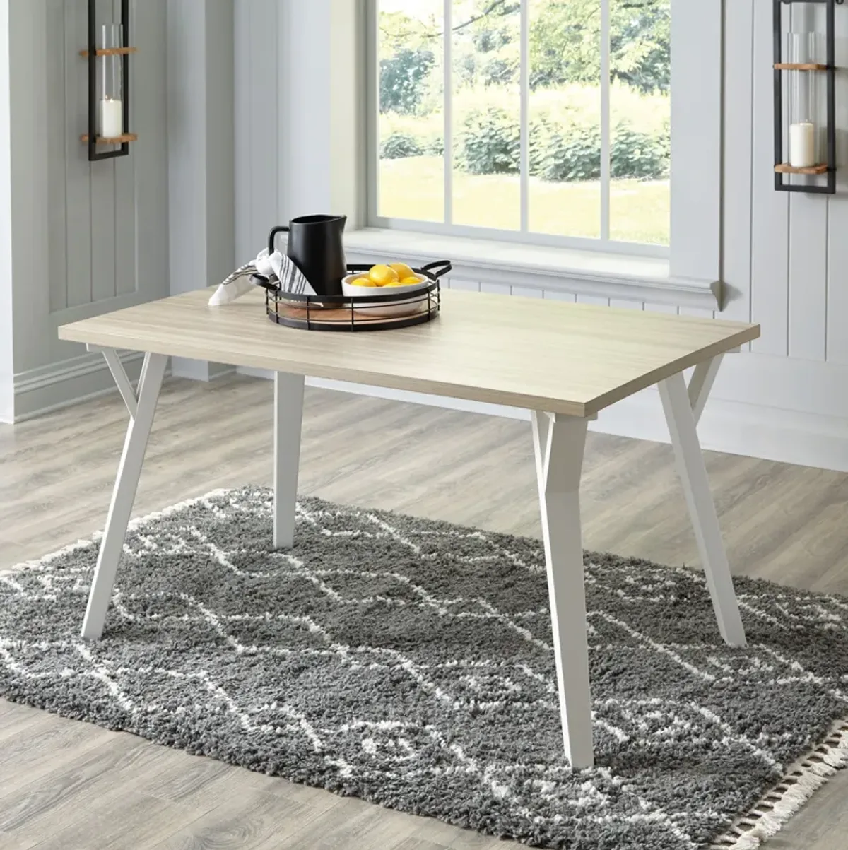 Grannen - White - Rectangular Dining Room Table