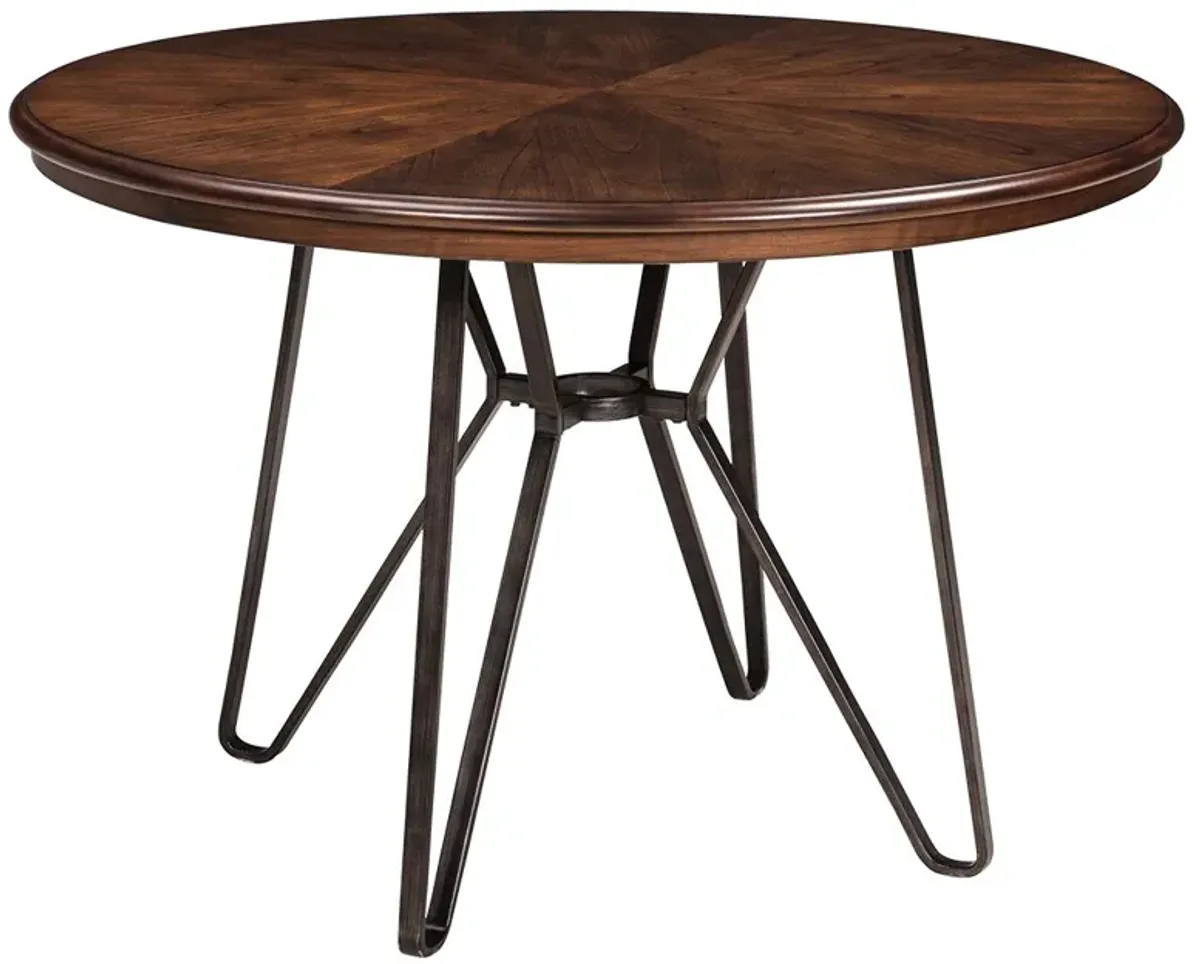 Centiar - Two-tone Brown - Round Dining Room Table