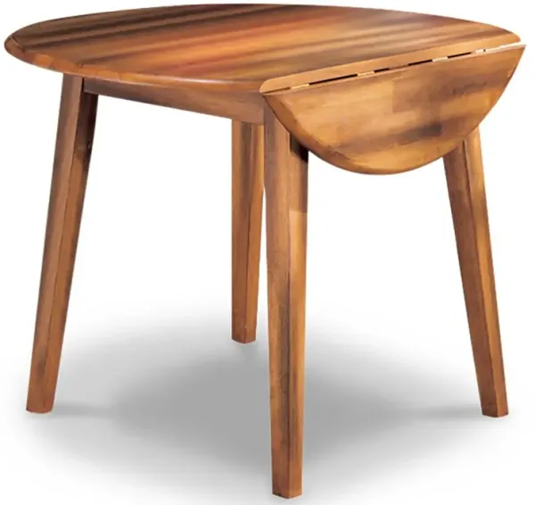 Berringer - Rustic Brown - Round DRM Drop Leaf Table