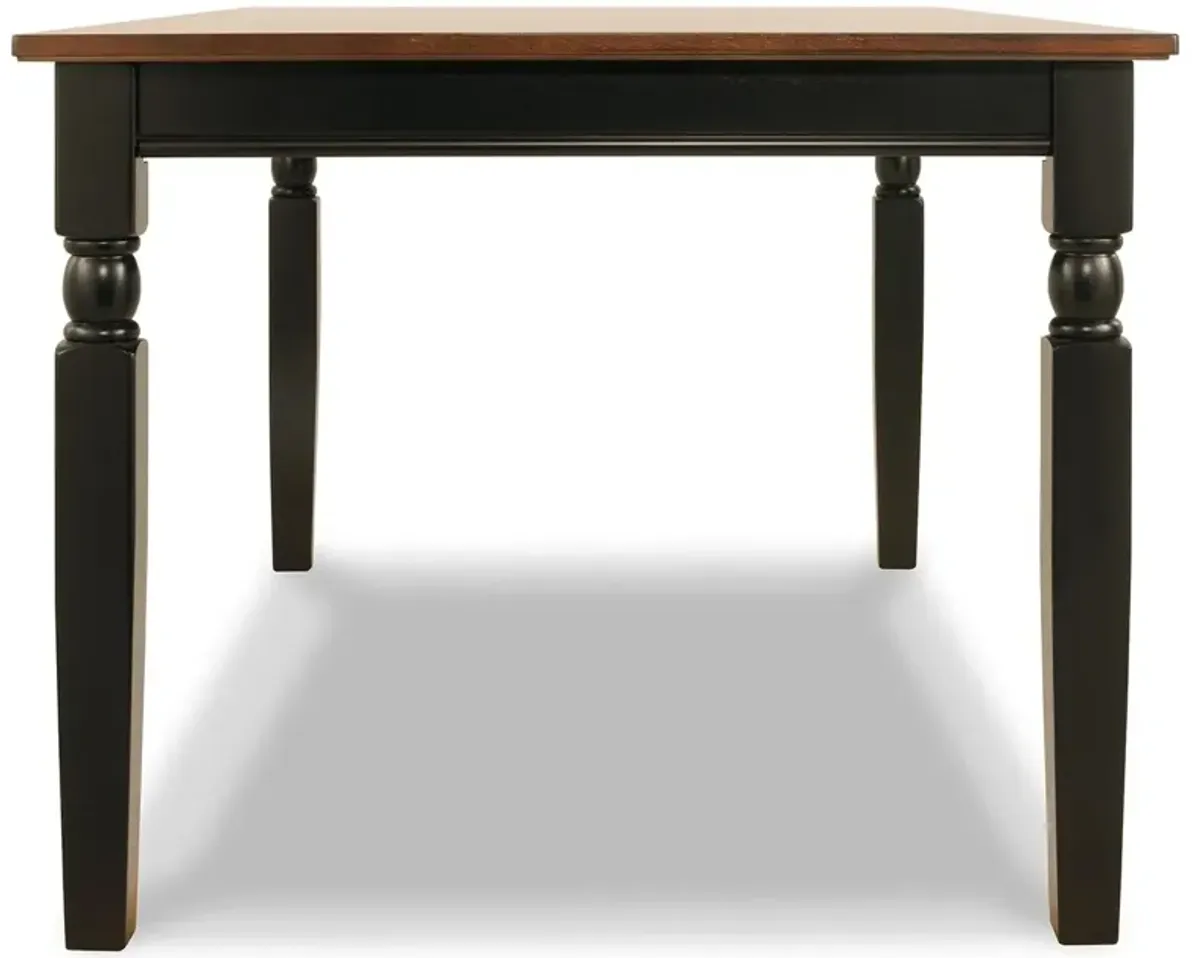 Owingsville - Black / Brown - Rectangular Dining Room Table