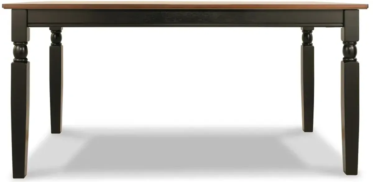 Owingsville - Black / Brown - Rectangular Dining Room Table