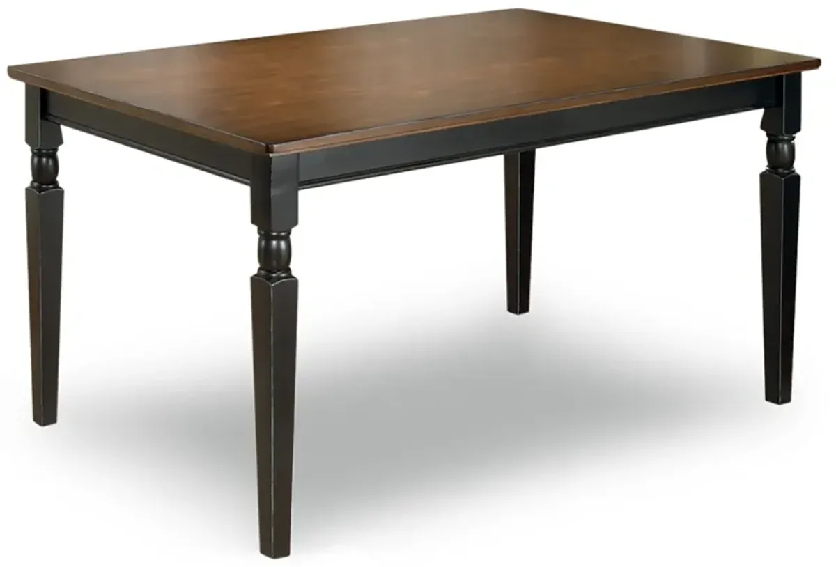 Owingsville - Black / Brown - Rectangular Dining Room Table