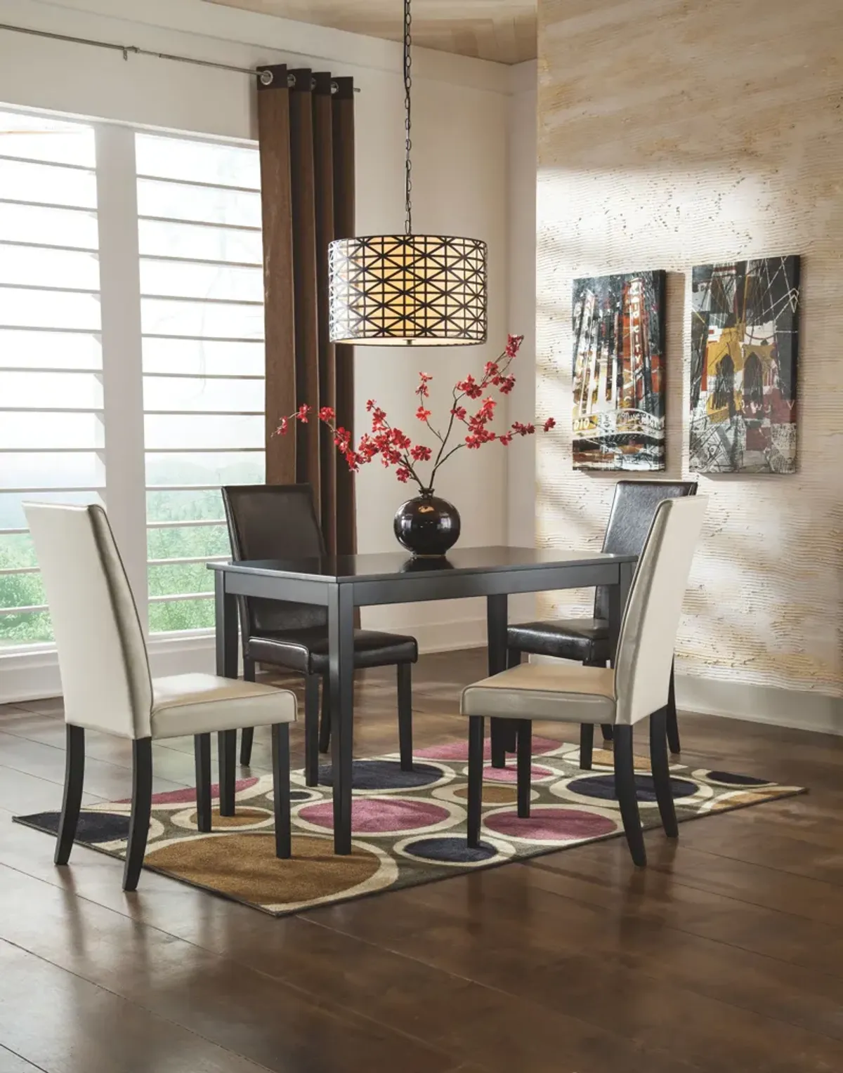 Kimonte - Dark Brown - Rectangular Dining Room Table