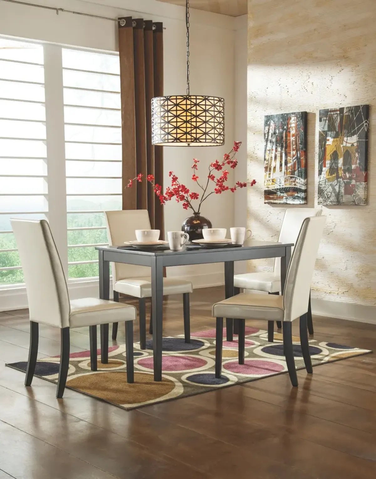 Kimonte - Dark Brown - Rectangular Dining Room Table