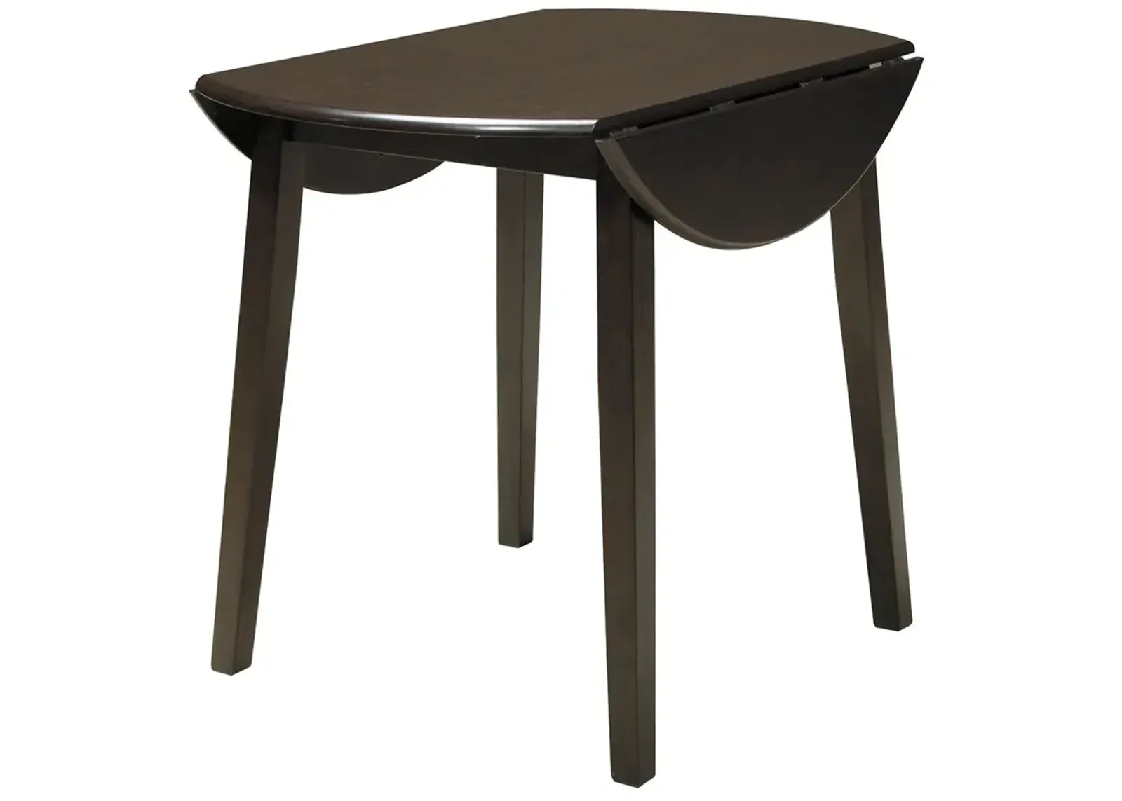 Hammis - Dark Brown - Round Drm Drop Leaf Table