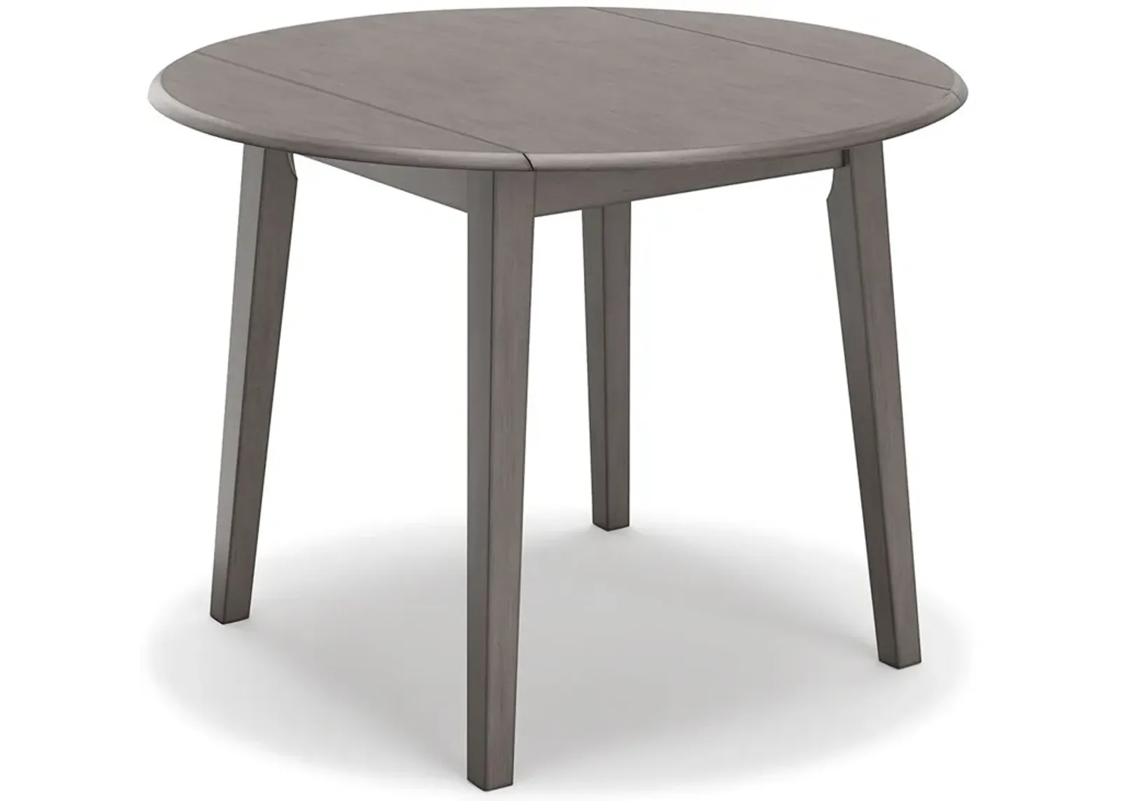 Shullden - Gray - Round Drm Drop Leaf Table