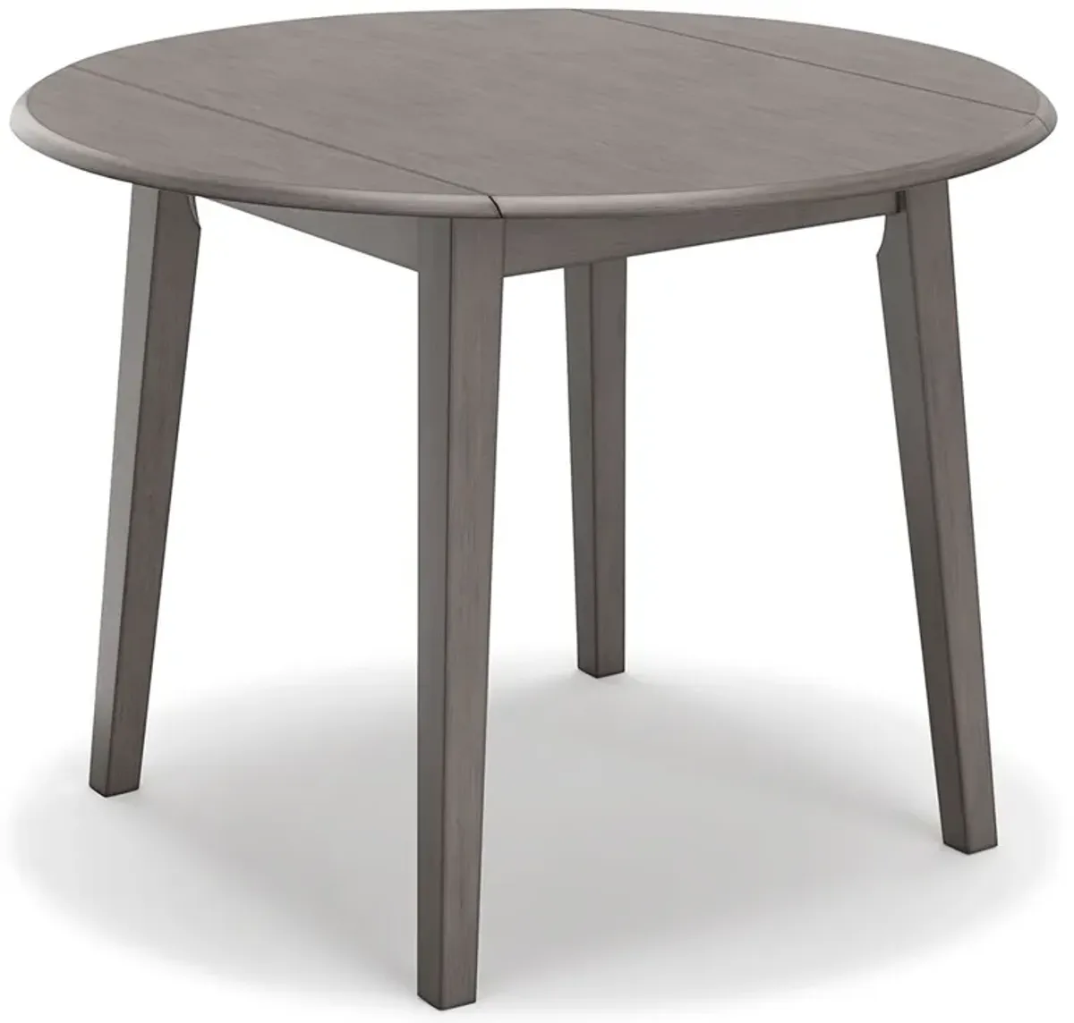 Shullden - Gray - Round Drm Drop Leaf Table