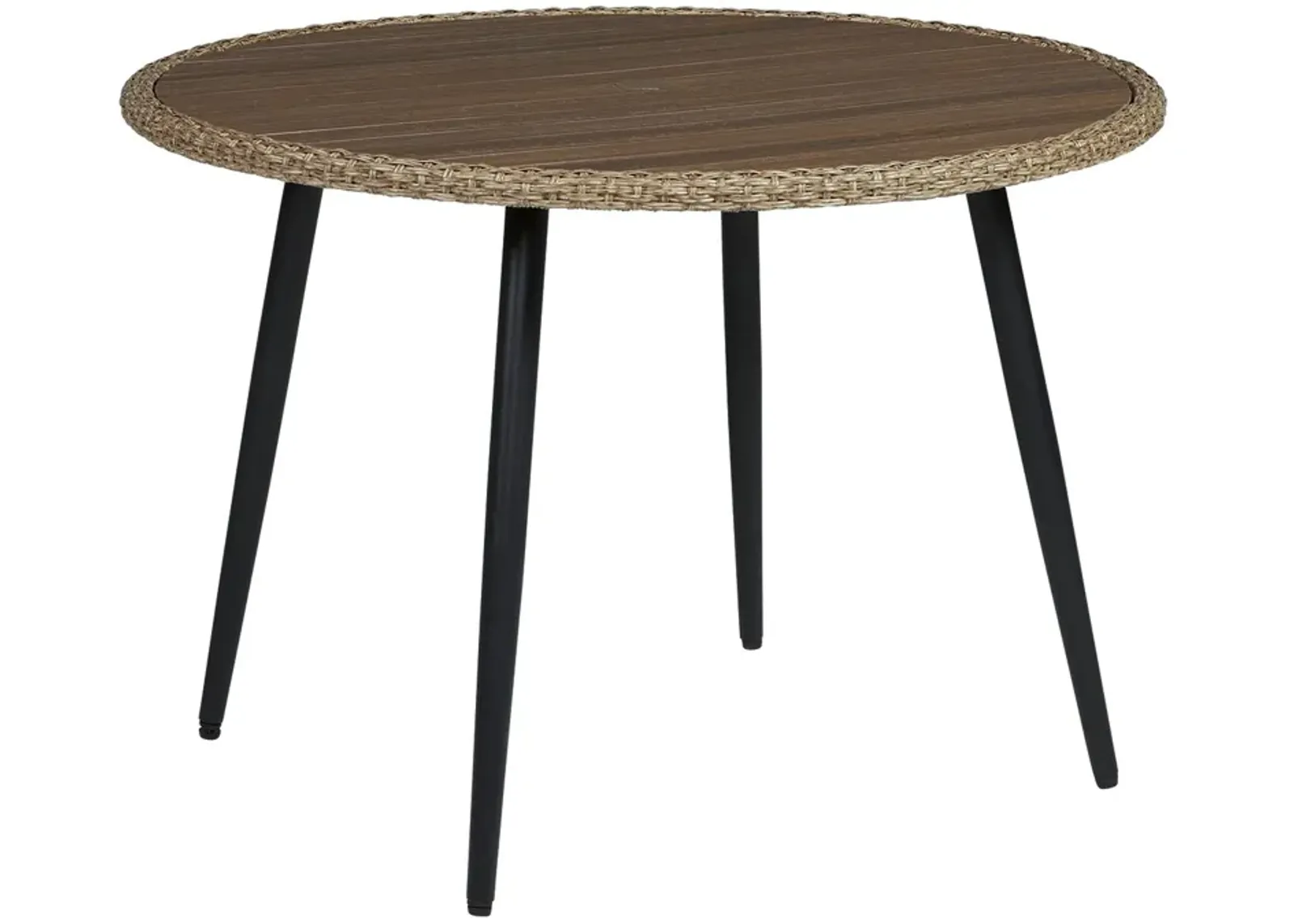 Amaris - Brown / Black - Round Dining Table